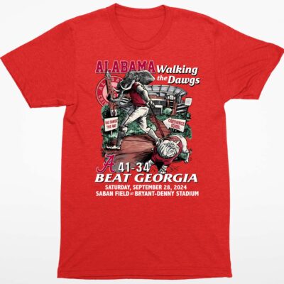 Alabam Walking The Dawgs Beat Georgia 2024 Shirt