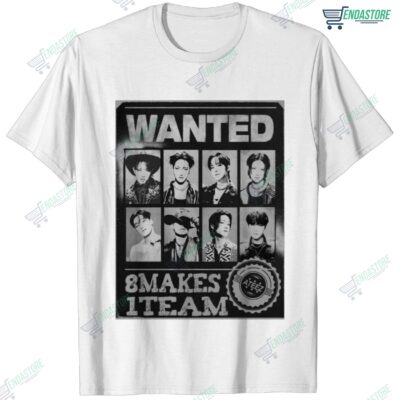 Ateez Wanted 8 Makes 1 Team Vitage Shirt