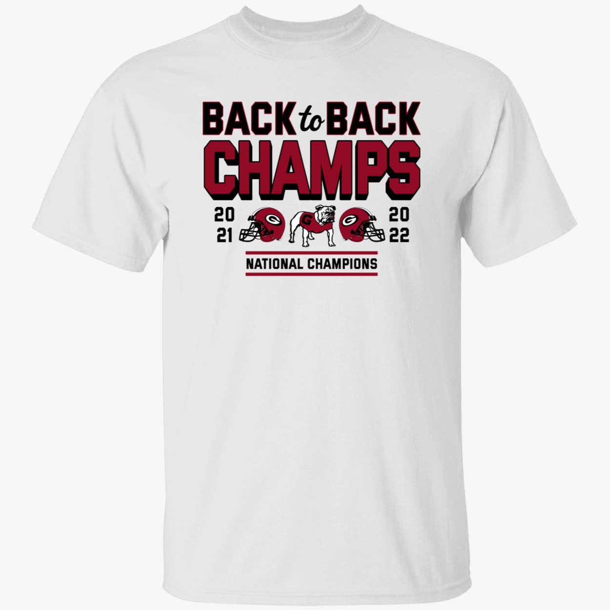 Bulldogs back to back national champions shirt