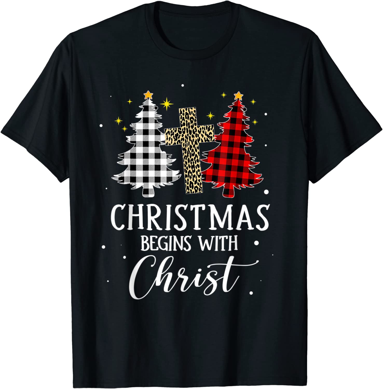 Christmas begins with christ shirt