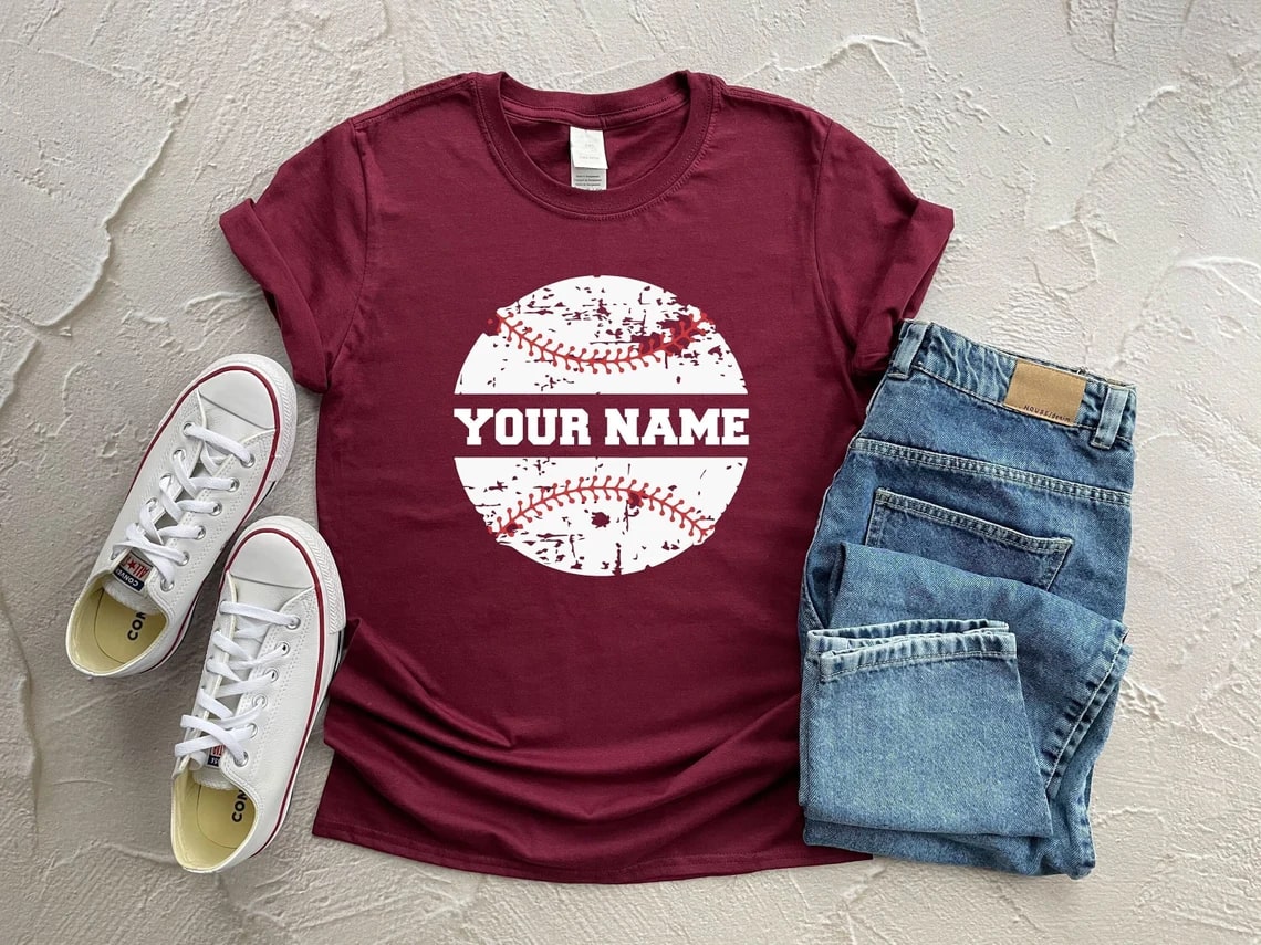 Custom Name Baseball Mom Shirt