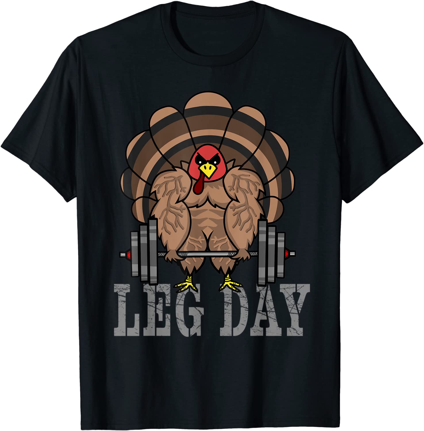 Deadlifting turkey thanksgiving leg day shirt