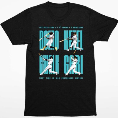 Diamondbacks 4 Home Run Player Shirt 2024 Giveaway