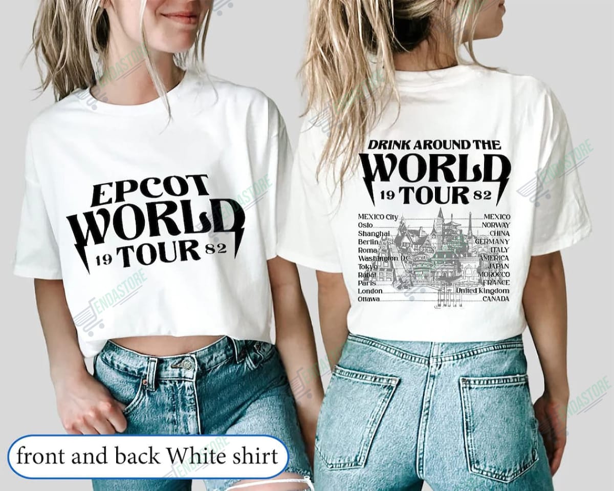 Epcot World Tour 1982 Shirt, Drink Around The World Tee