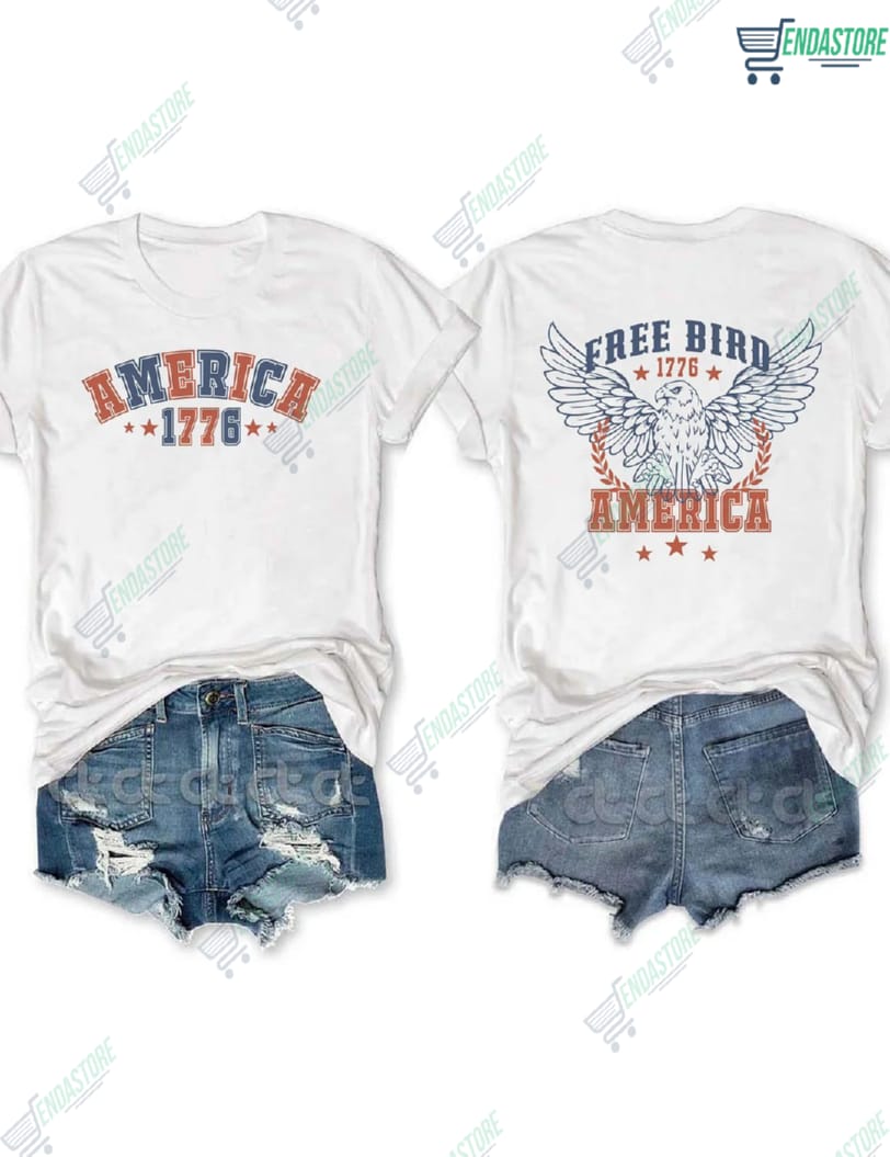 Free Bird America 1776 4th Of July Shirt