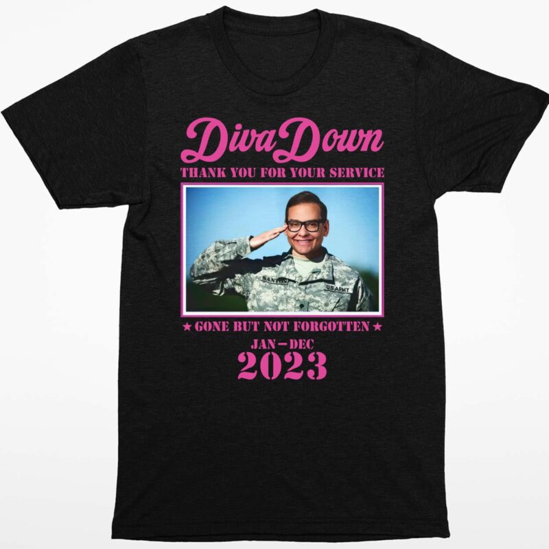 George Santos Diva Down Thank You For Your Service Shirt