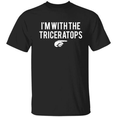 I’m with the triceratops shirt