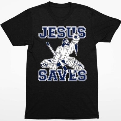 Jesus Saves Hockey Shirt