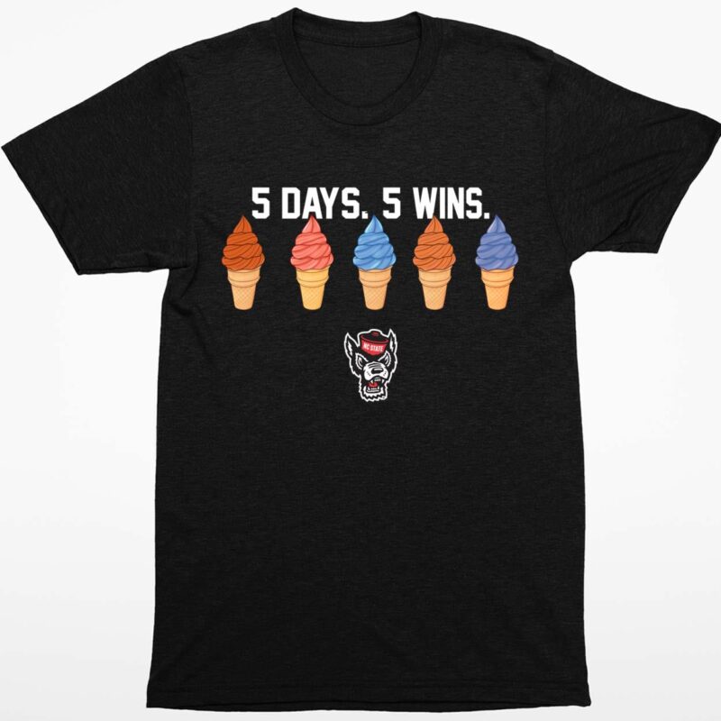 Kevin Keatts 5 Day 5 Win shirt