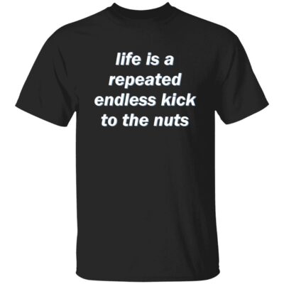 Life is a repeated endless kick to the nuts shirt