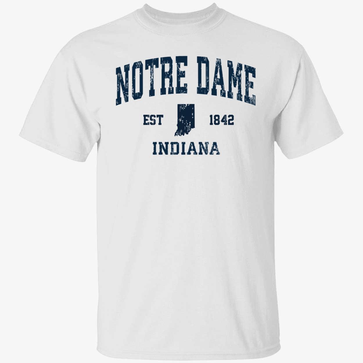 Notre dame est 1842 indiana shirt Notre dame est 1842 indiana shirt