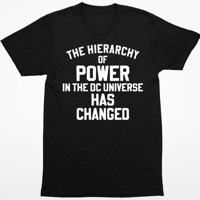 The Hierarchy Of Power In The Dc Universe Has Changed Shirt