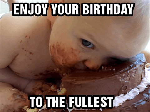 babygif GIF of baby eating food