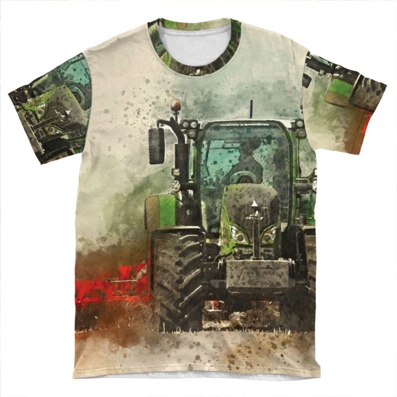 Fendt Tractor Grafting AOP T-shirt Tee