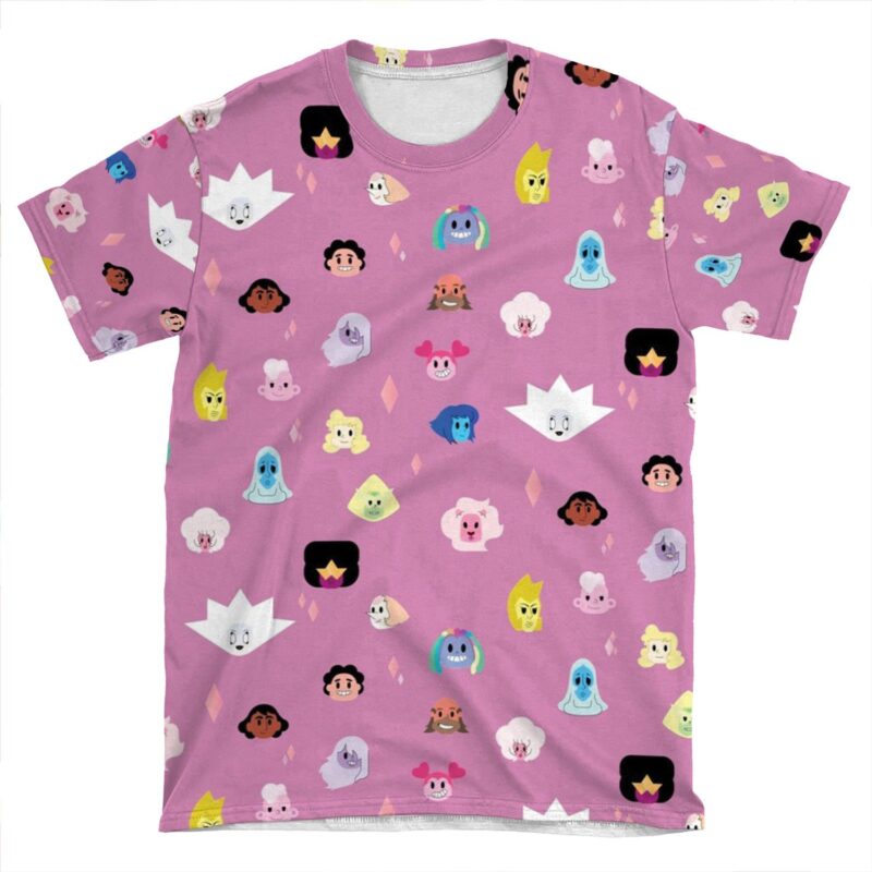 Steven Universe The Movie Pattern AOP T-shirt Tee