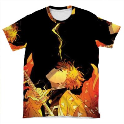 Zenitsu, Kimetsu No Yaiba AOP T-shirt Tee