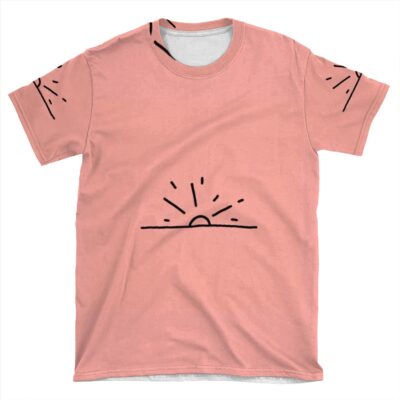 Minimalist Sun Design AOP T-shirt Tee