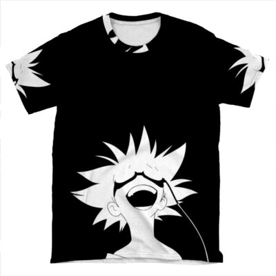 Black And White Ed AOP T-shirt Tee