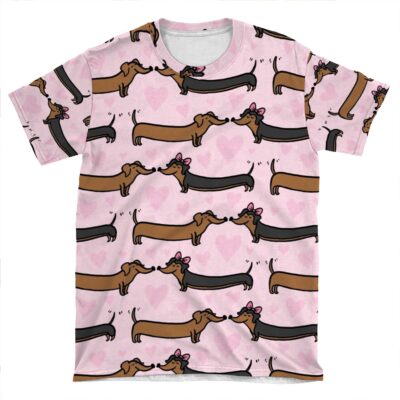 Doxie Love AOP T-shirt Tee