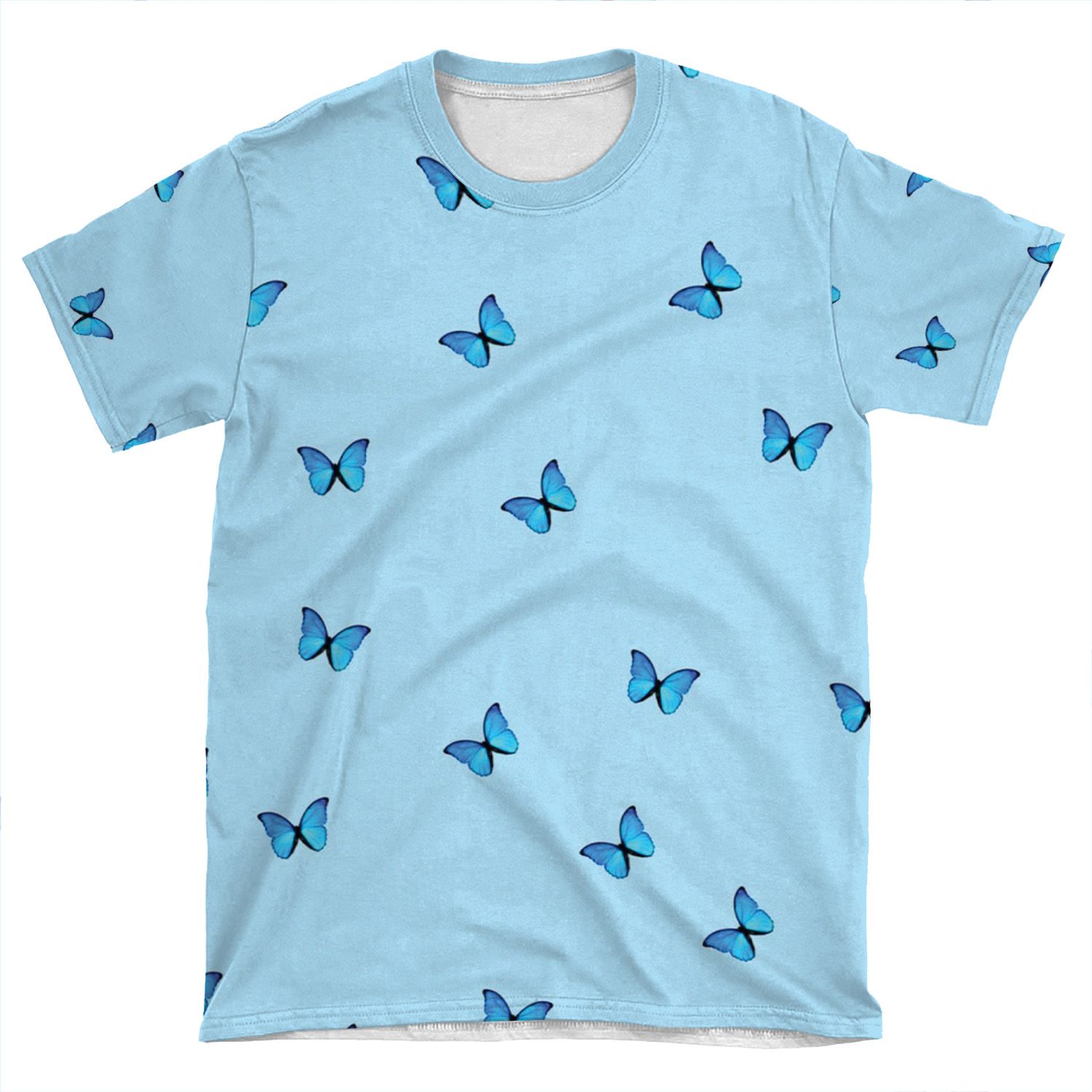 Blue Butterfly 4 AOP T-shirt Tee