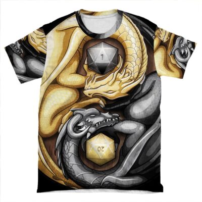 Balanced Dragons D20 AOP T-shirt Tee